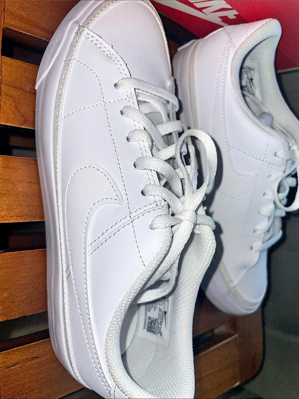 Nike Court Vision Low Women's White Sneakers US 5Y Like New
